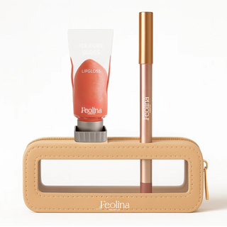 Luxe Shine Bundle — Gloss + Lip Liner + Free Makeup Bag